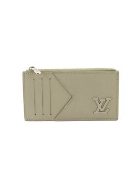 Louis Vuitton LV Aerogram Coin Card Holder Purse Sage